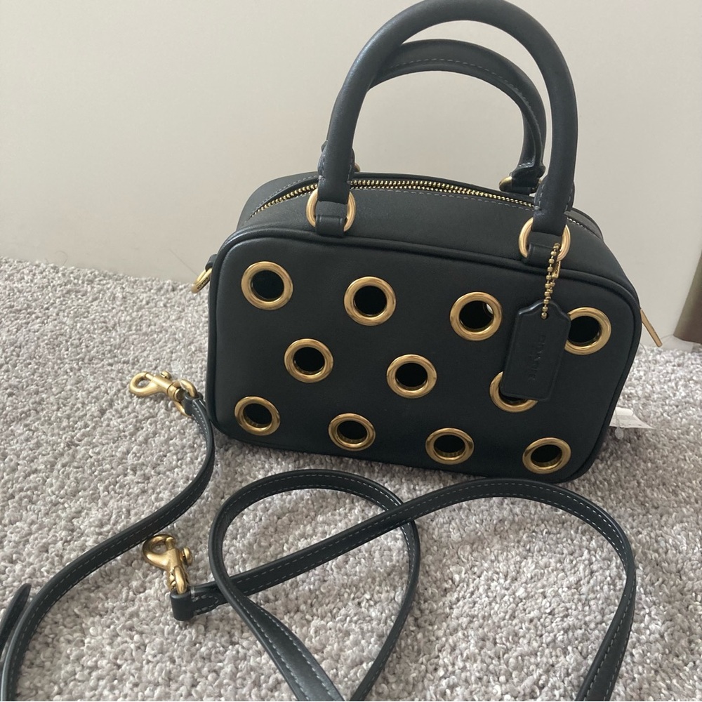 Coach satchel crossbody bag with grommets NWT - Picture 3 of 8
